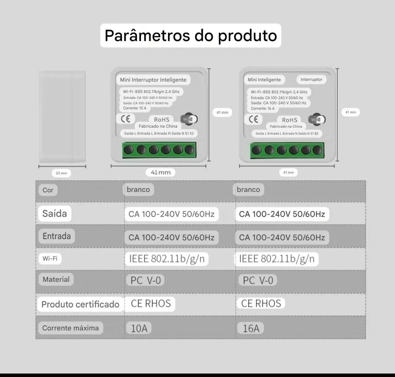 WiFi Smart Mini Switch 16A Controle De Voz Funciona Com Alexa Google - Foto 5