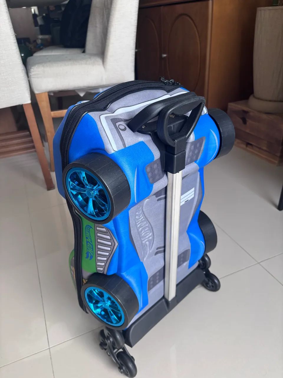 Mochila carrinho azul  - Foto 3