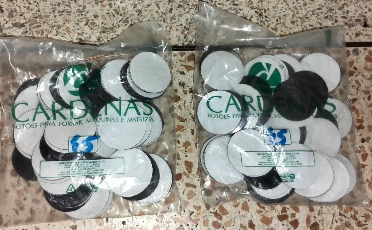 Lote Peças Para Button 45mm Cardenas - Ímã E Alfinete (Kit Completo) - Foto 4