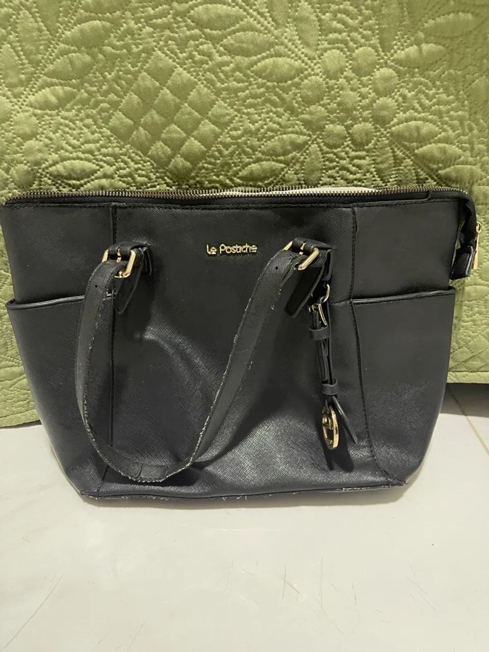 Bolsa de Ombro Preta Le Postache - Foto 2