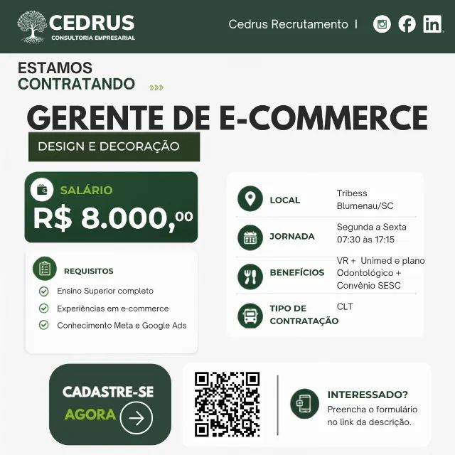 Gerente de E-commerce