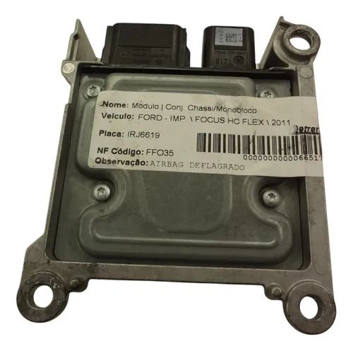 Modulo Impacto Deflagrado Ford Focus 1.6 2011 9m5t14b321 - Peças
