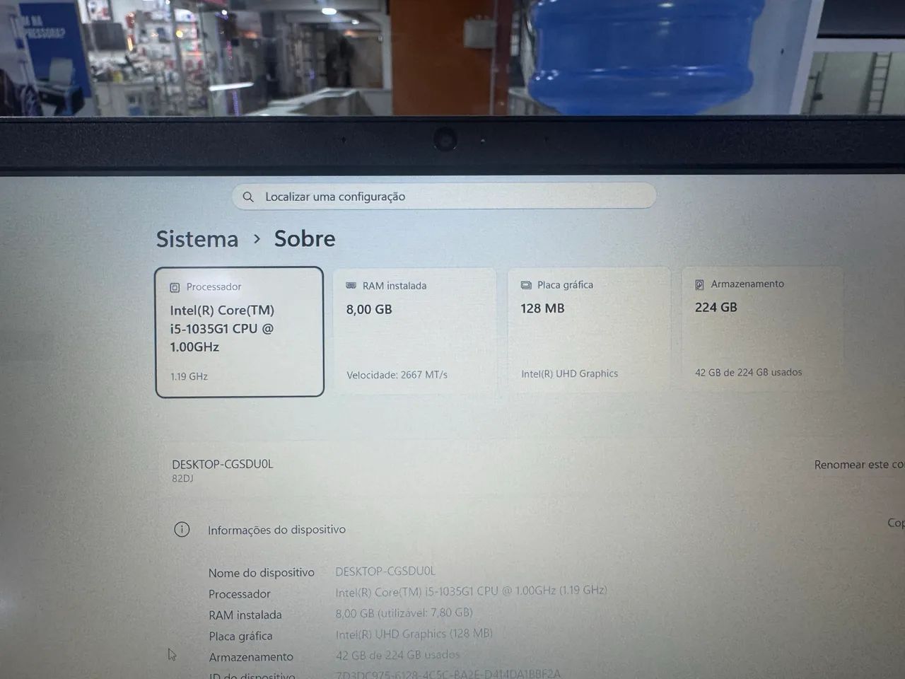 Notebook Lenovo i5 Ssd 240 8gb memória  - Foto 4