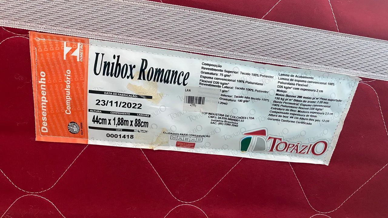 Vende-se cama de solteiro unibox  - Foto 2