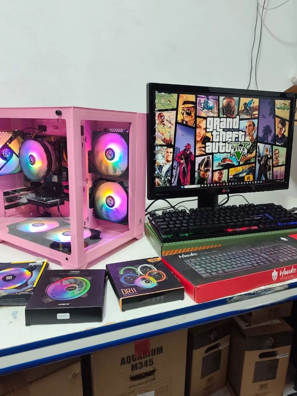 PC Gamer  Novo na Caixa,  i5 Completo com Tela 22 polegadas. - Foto 5
