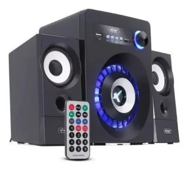 Caixa Som Mini Subwoofer 2.1 para Pc Notebook - Knup - Foto 5