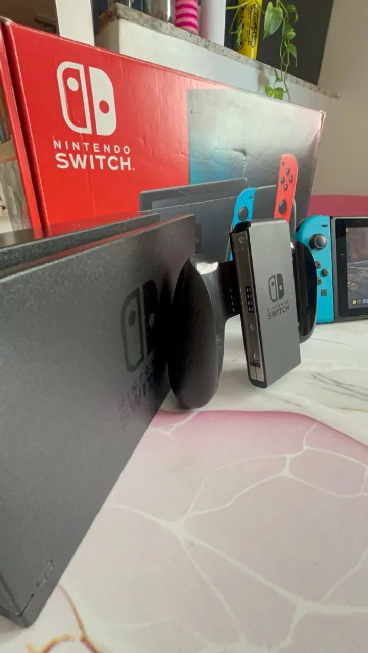Nintendo switch V2 completo com nota fiscal - Foto 3