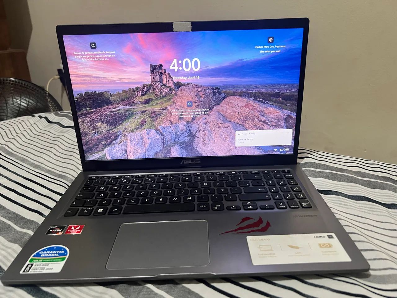 Notebook ASUS VivoBook X515DA Ryzen 5 8GB SSD 256GB Windows 11