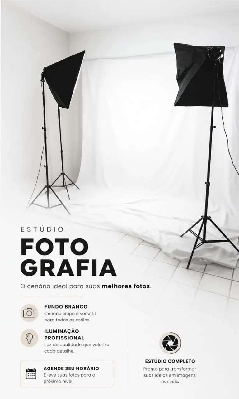 Aluguel de estúdio fotográfico 