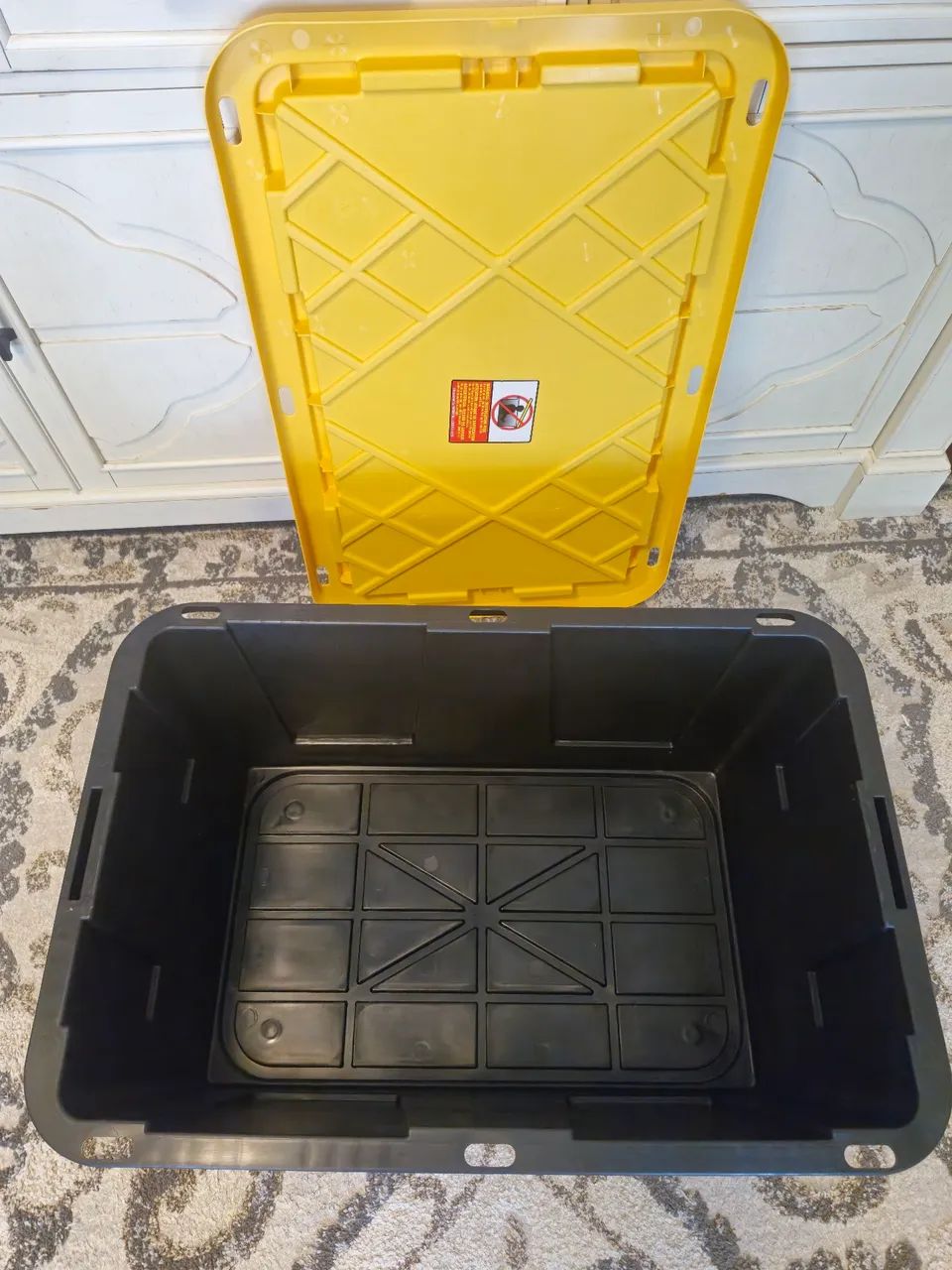 Caixa Container Grande. Super resistente. Comprada no Costco EUA - Foto 4