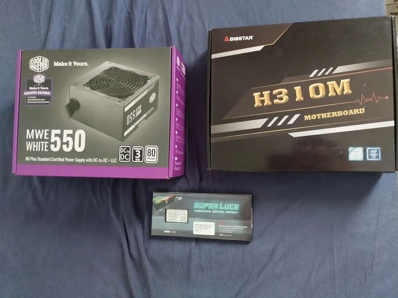 Lote de peças de PC com defeito