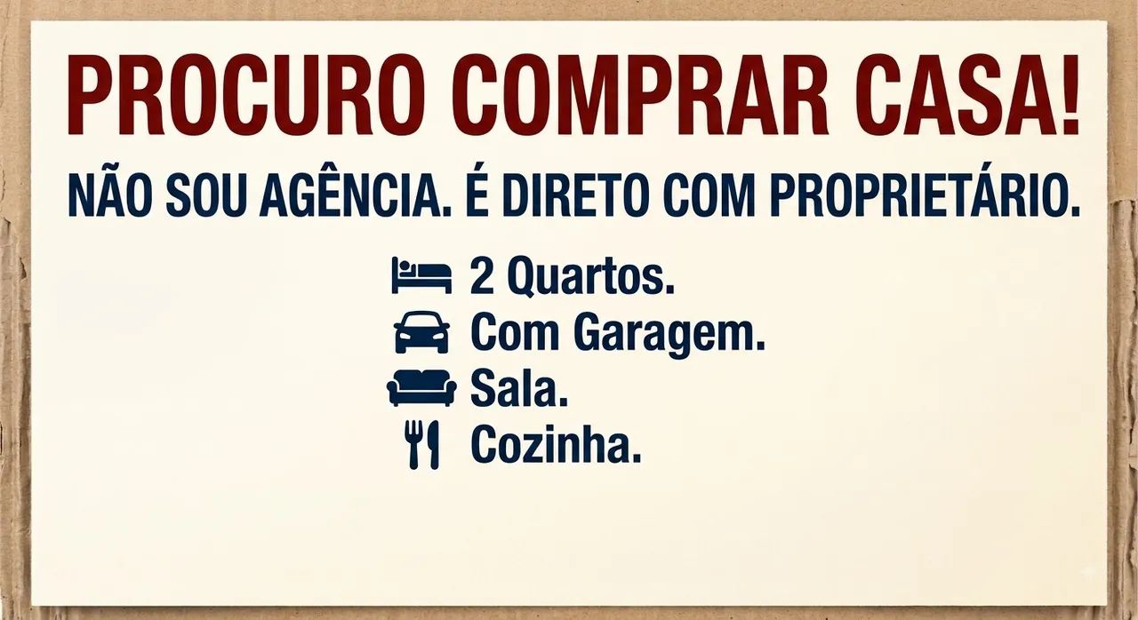PROCURO COMPRAR CASA
