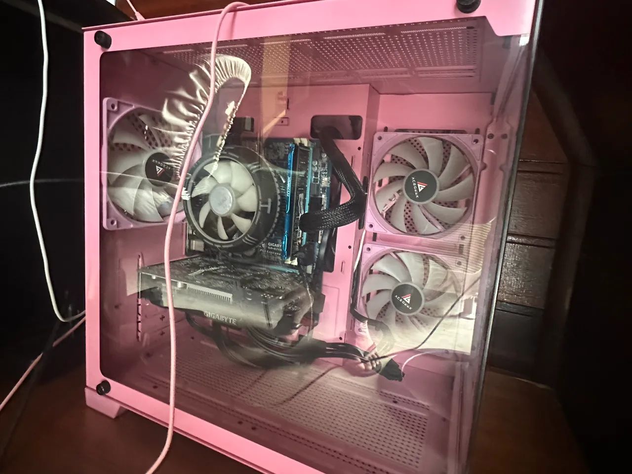 Vendo pc gamer Rosa - Foto 2