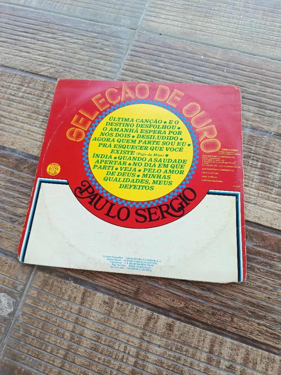 Disco de vinil 1977 - Paulo Sérgio "seleção de ouro" - Foto 2