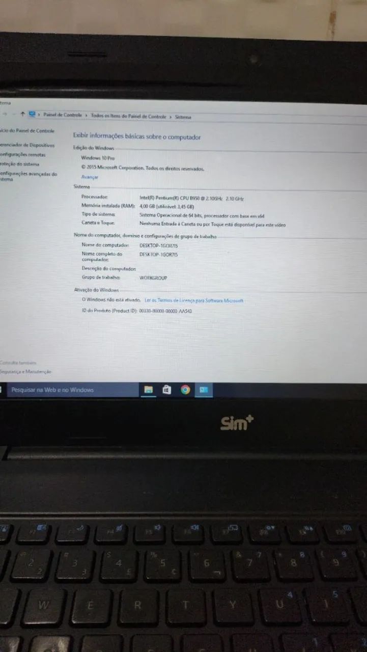 Notebook SIM+ DDR3 HDMI Windows 10 Pro Ativado 4G HD 320G - Foto 5