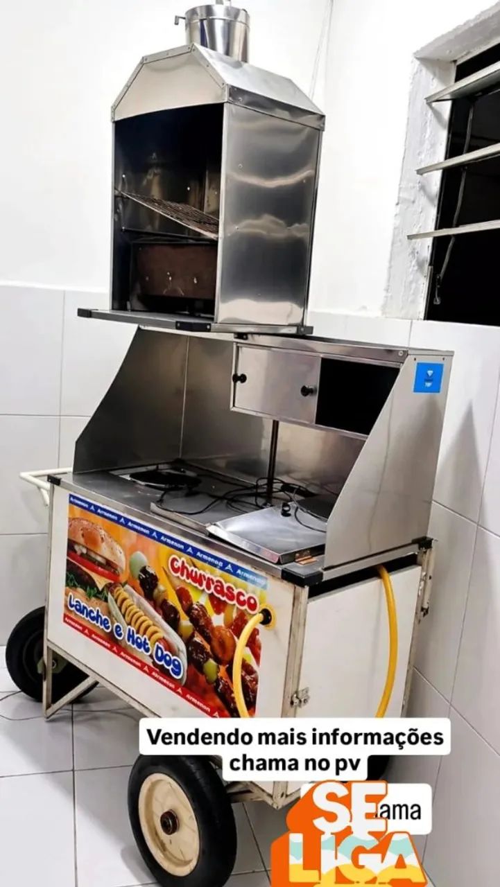 Vendo carroça de cachorro quente e churrasco 