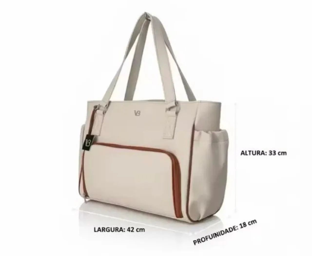 Bolsa grande para o dia a dia, com compartimento térmico e notebook - Foto 2