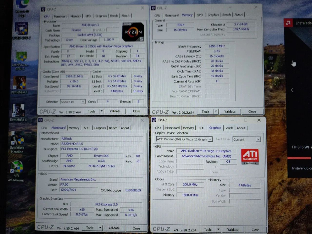 PC gamer Ryzen 5 3350G - Foto 2