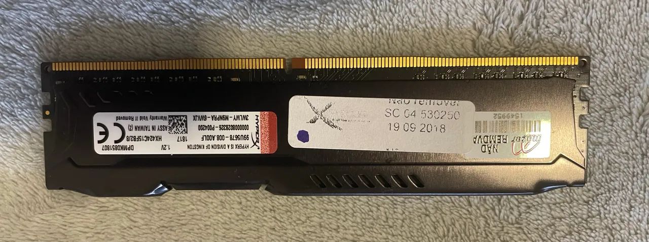 Memória Ram 8GB DDR4 2400MHz HyperX Fury - Foto 5