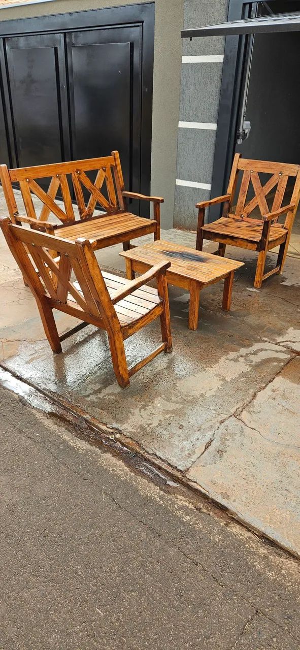 Vende - Se Banco Jardim De Madeira ! - Foto 5