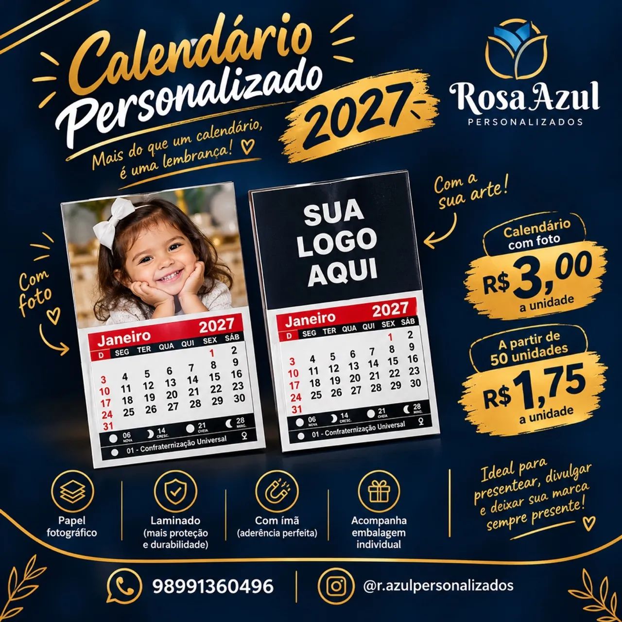 Mini calendário 