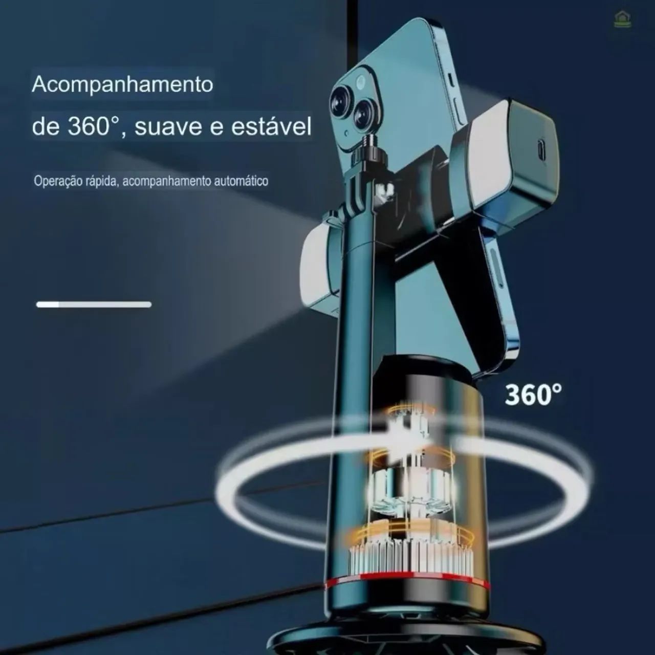 Suporte de mesa com rastreamento facial e Led - Foto 2
