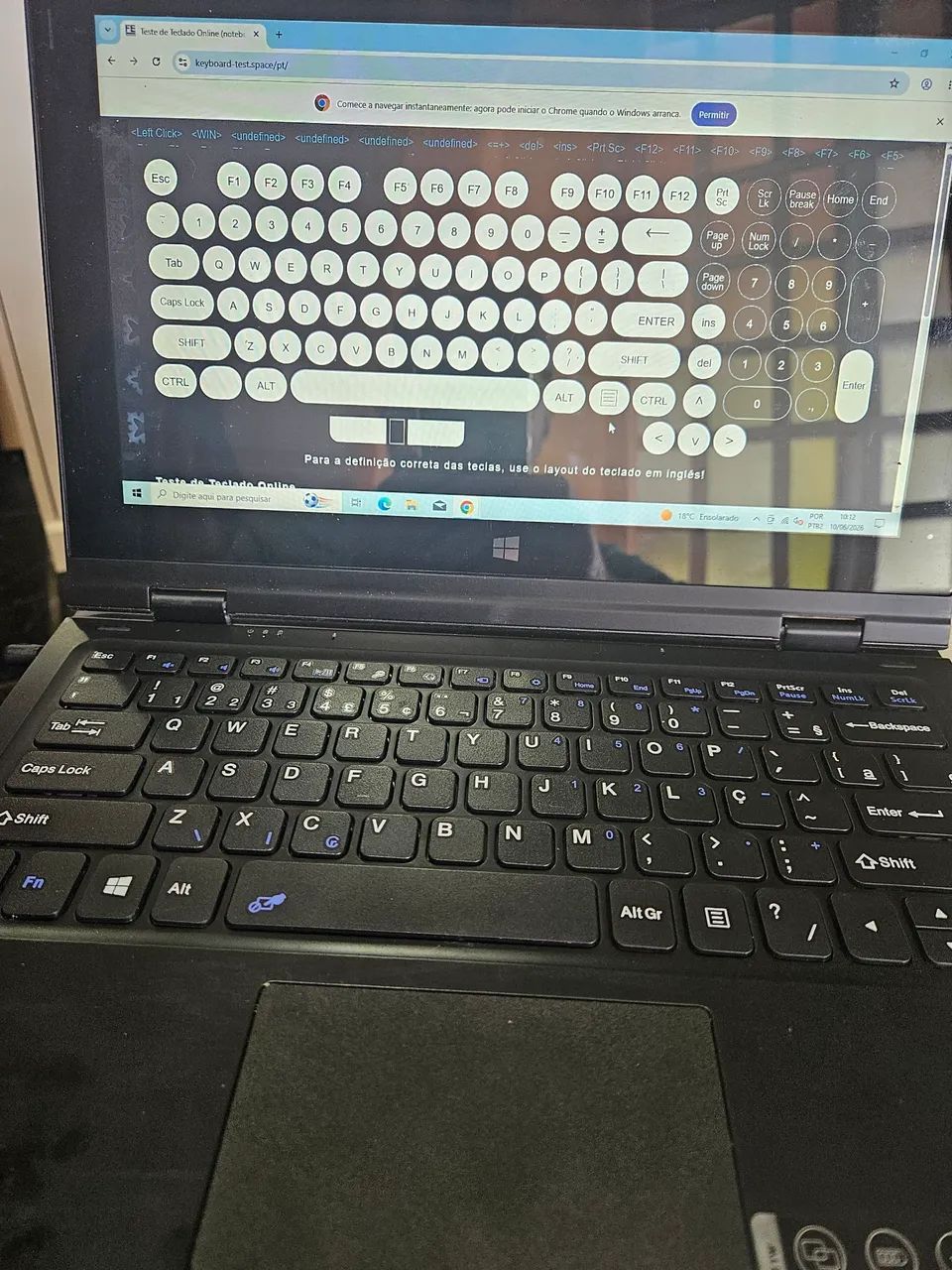 Vendo notbook  multilaser m11w defeito - Foto 4