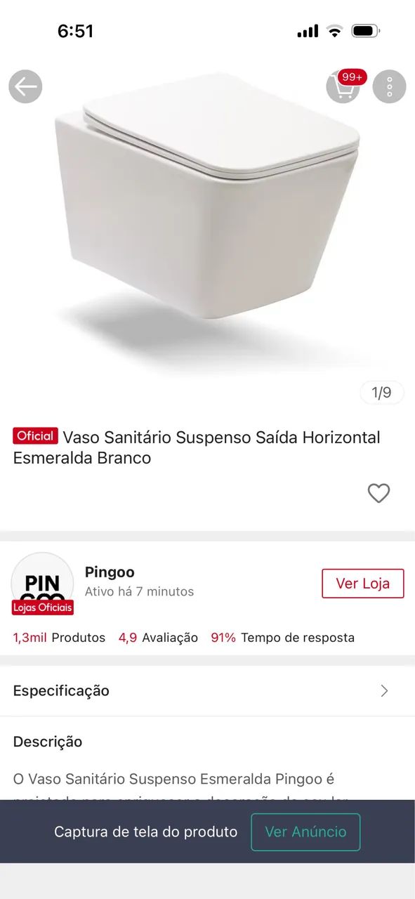 Vaso sanitário pingoo - Foto 2