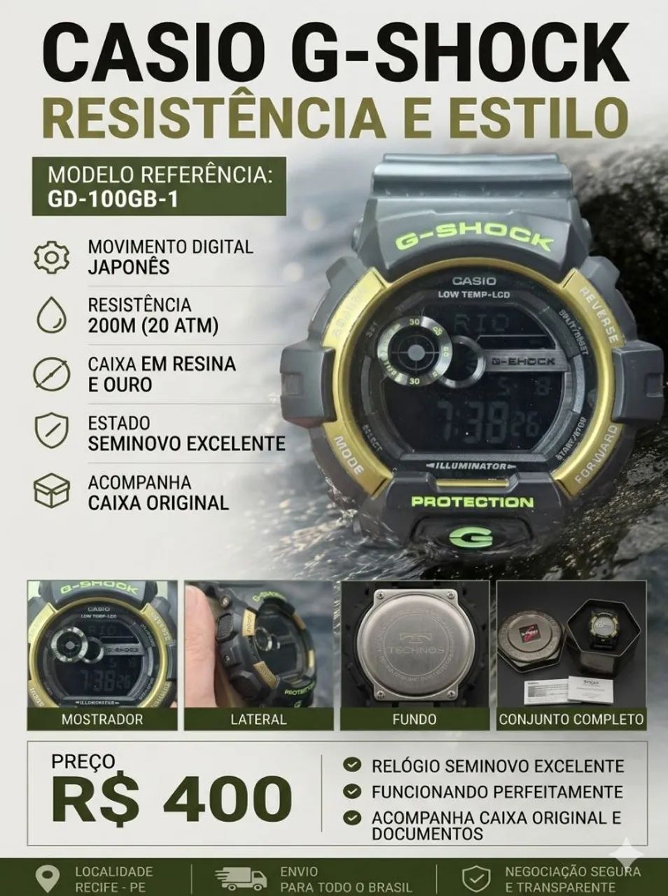 Casio G-Shock - Periféricos e Acessórios de Computador - Boa