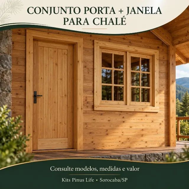 Conjunto porta + janela