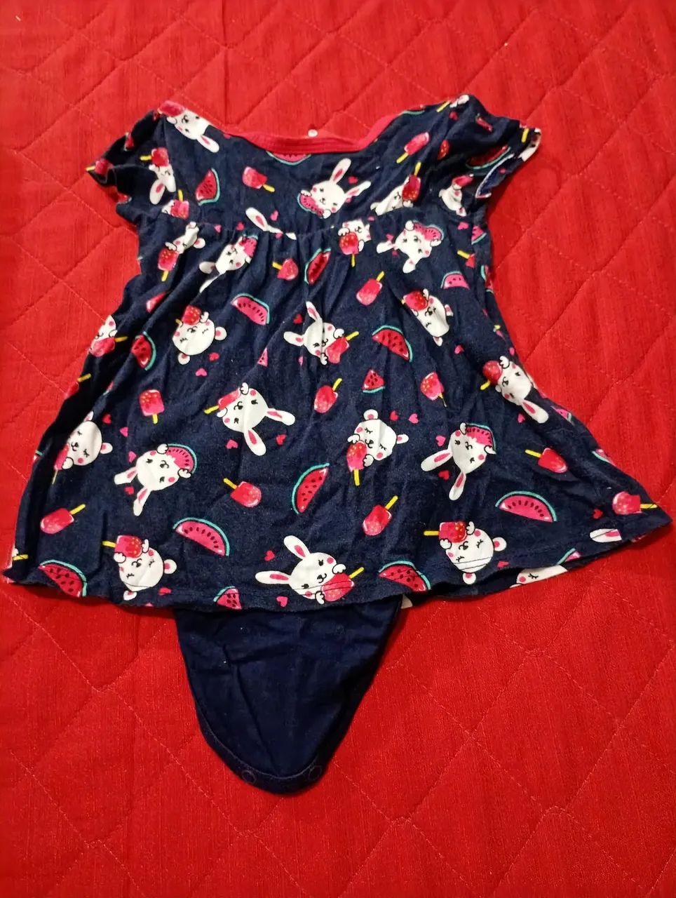 Vestido bodie para bebê  - Foto 2