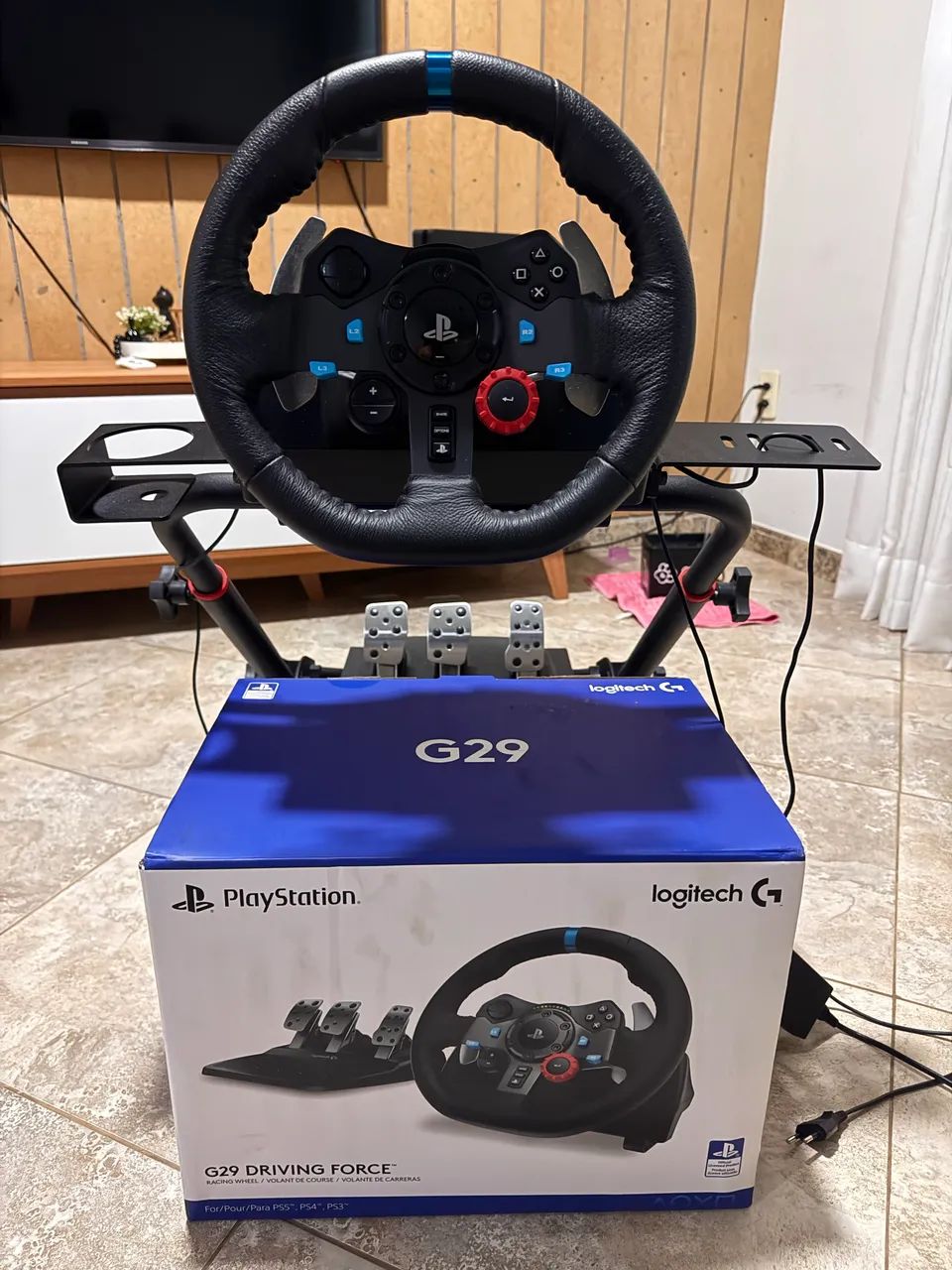 Volante logitech com Cockpit (COMPLETO) - Foto 3