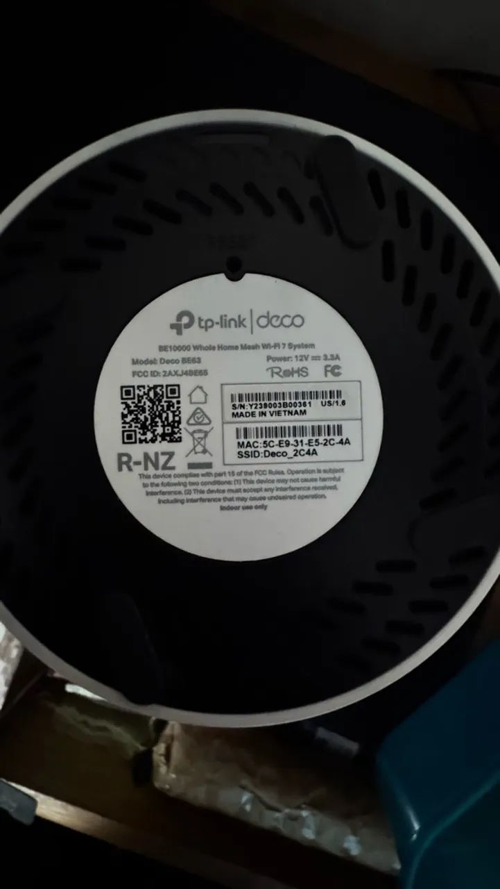 TP-Link Deco BE63 Wi-Fi 7 Tri-Band 6GHz - 2.5Gbps - Foto 3