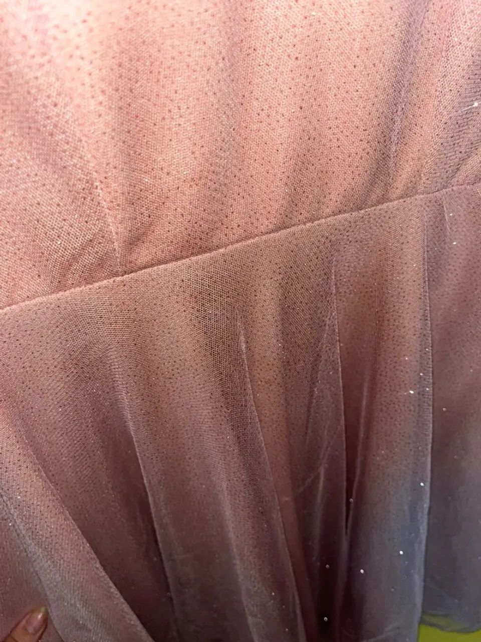 Vestido rosa com glitter - Foto 2