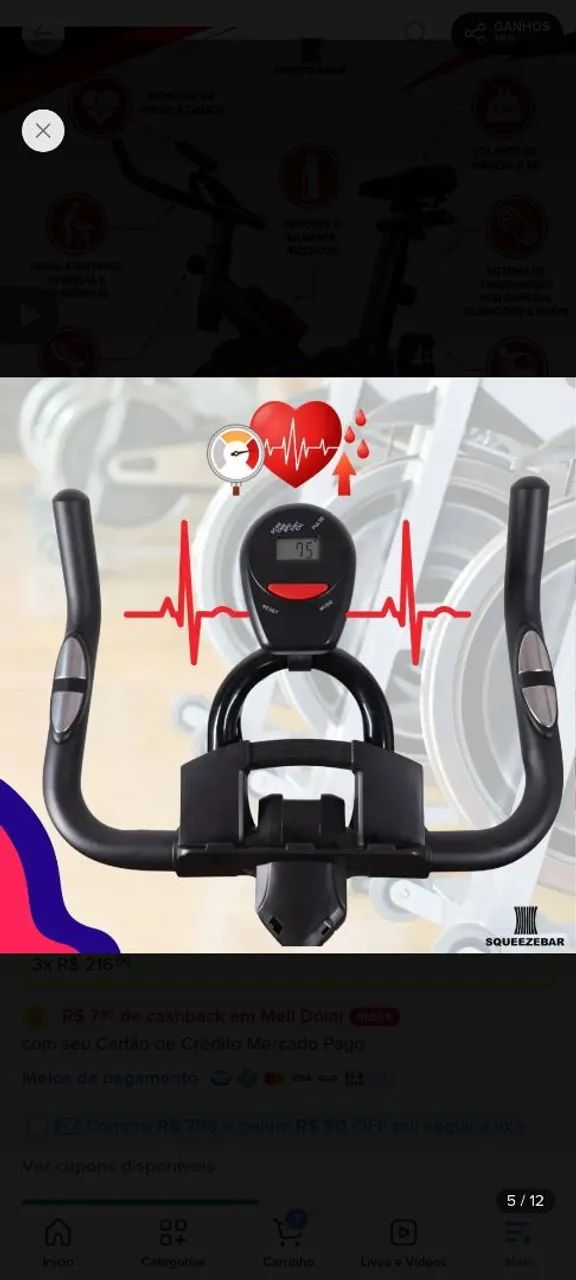 Bicicleta ergométrica - Foto 2