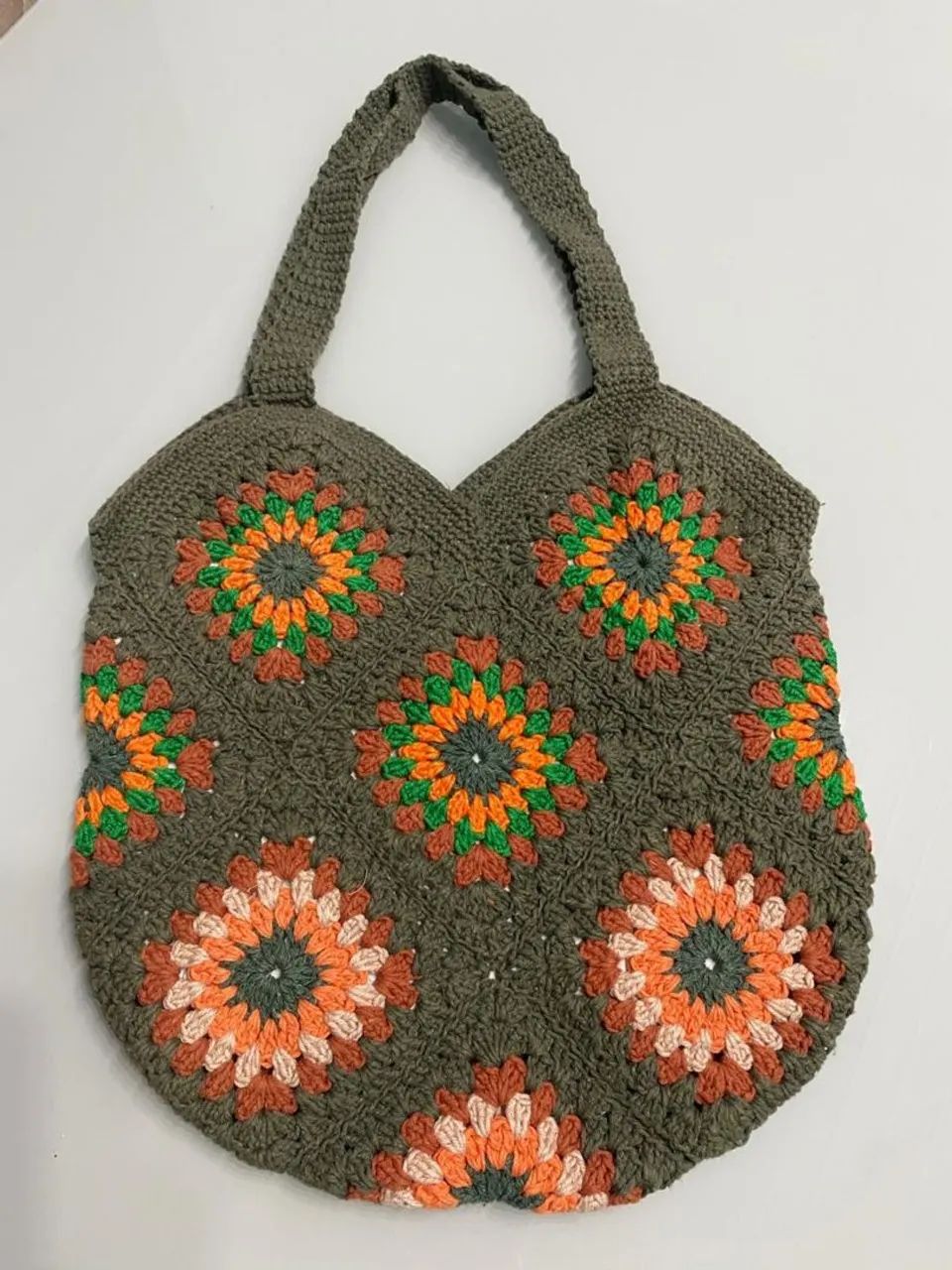 Bolsa de Ombro de Barbante 