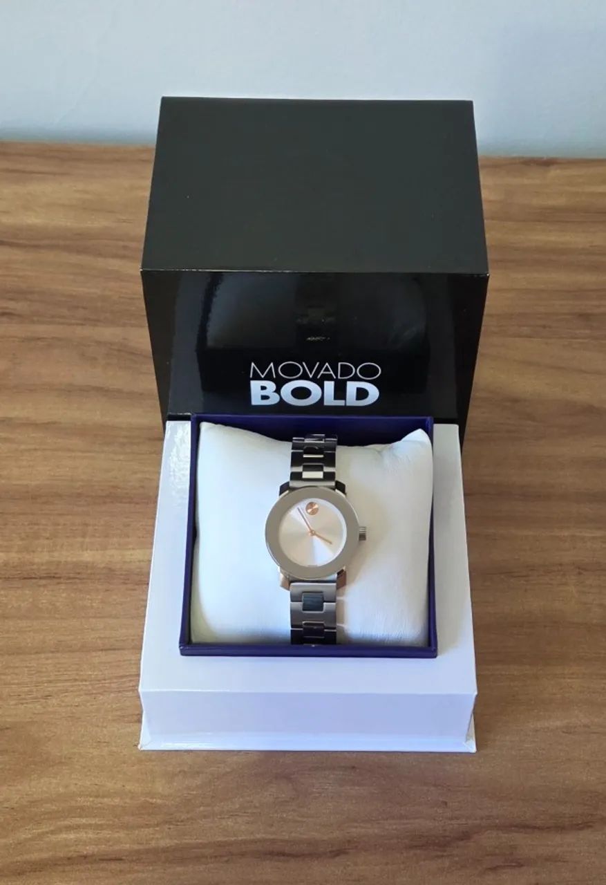 Relógio Feminino Movado Bold Prata