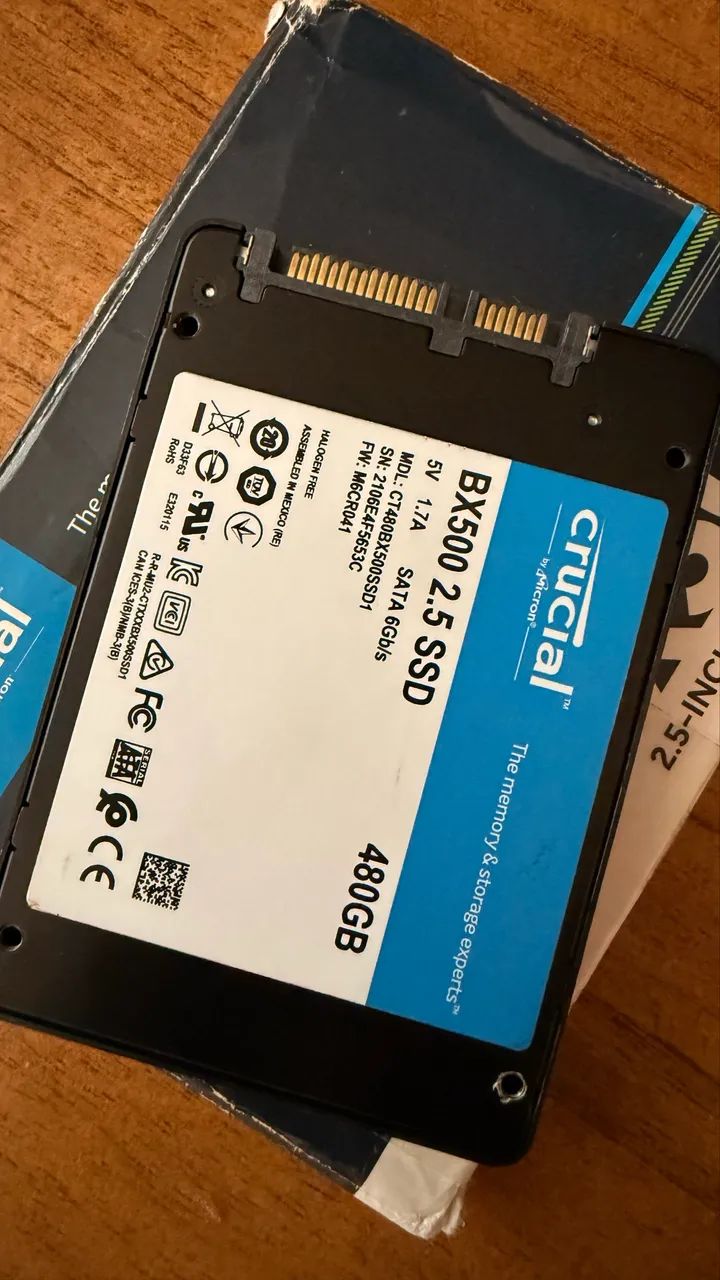 BX500 2.5 SSD CRUCIAL SSD 480GB - Foto 3