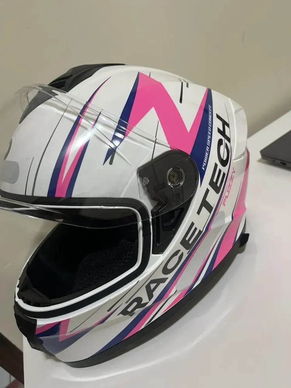 Capacete Race Tech Hit Fuzzy - 2 Viseiras - Foto 4