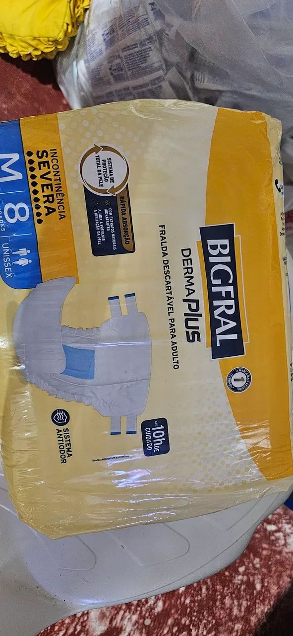 Fralda Bigfral  M 8 unidades 