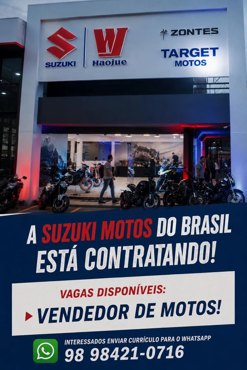 VAGA PARA VENDEDOR DE MOTOS