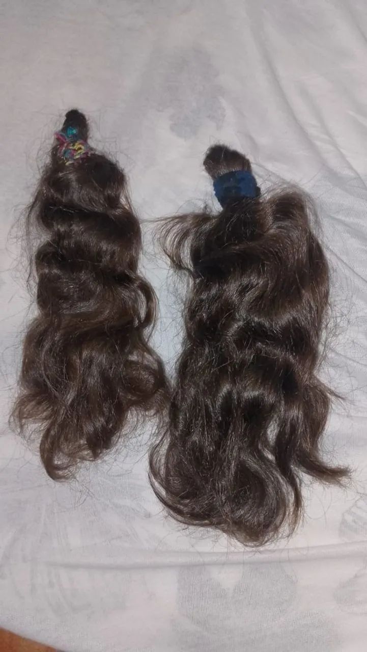 Cabelo humano virgem e infantil 