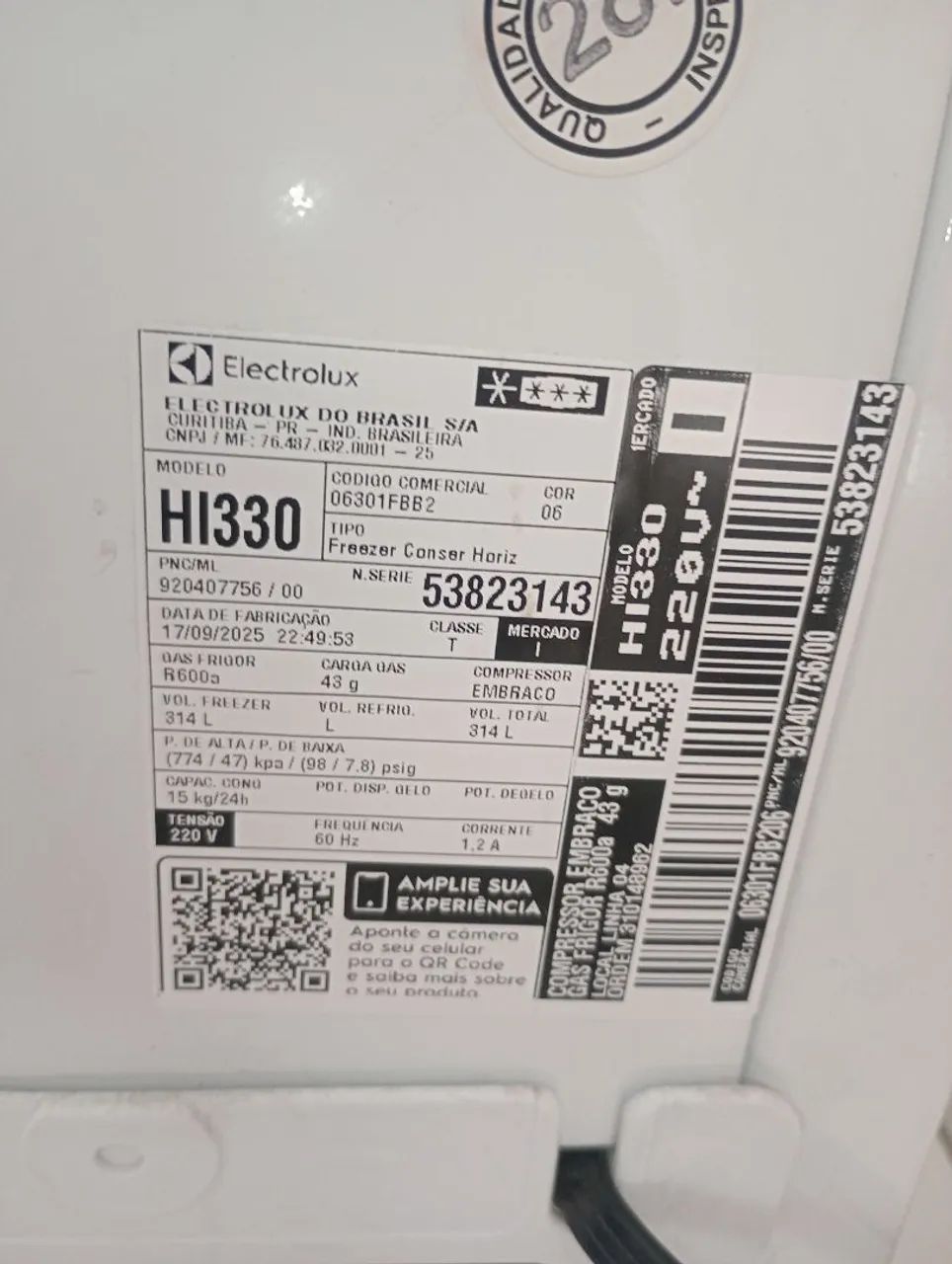 Freezer 314 Litros Eletrolux R$1990 - Foto 3