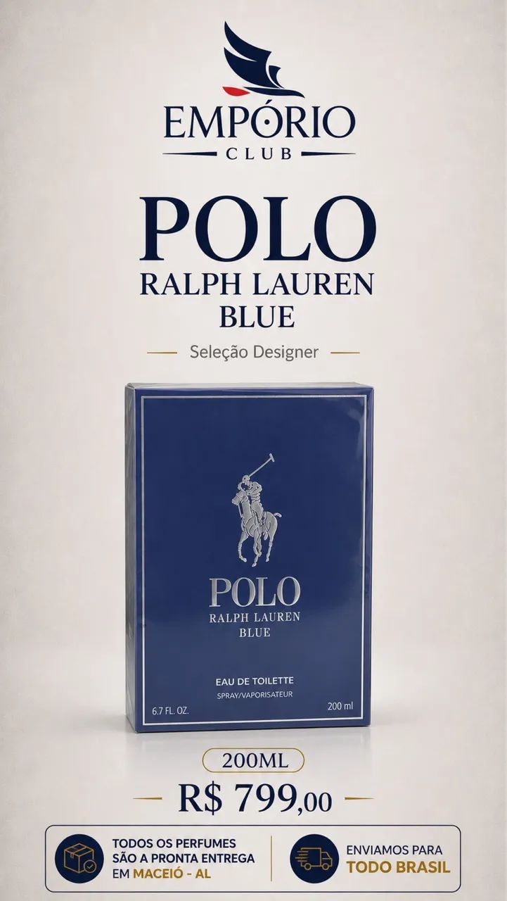 Perfume POLO BLUE 200ml - Foto 3