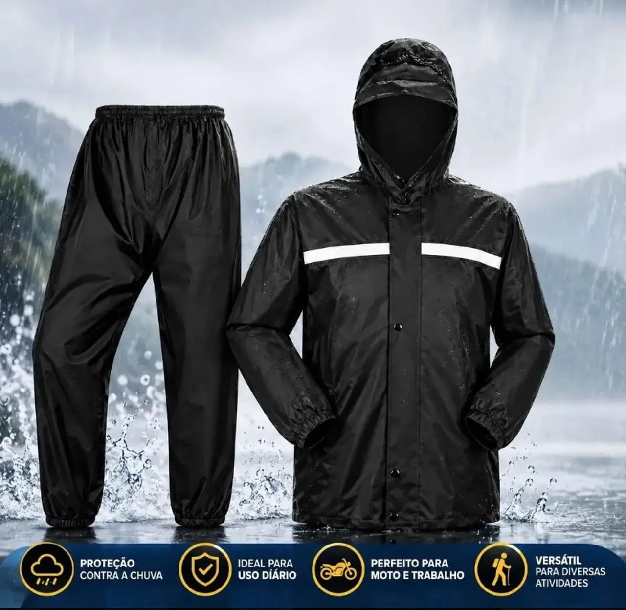 Capa de Chuva Para Motoqueiro 