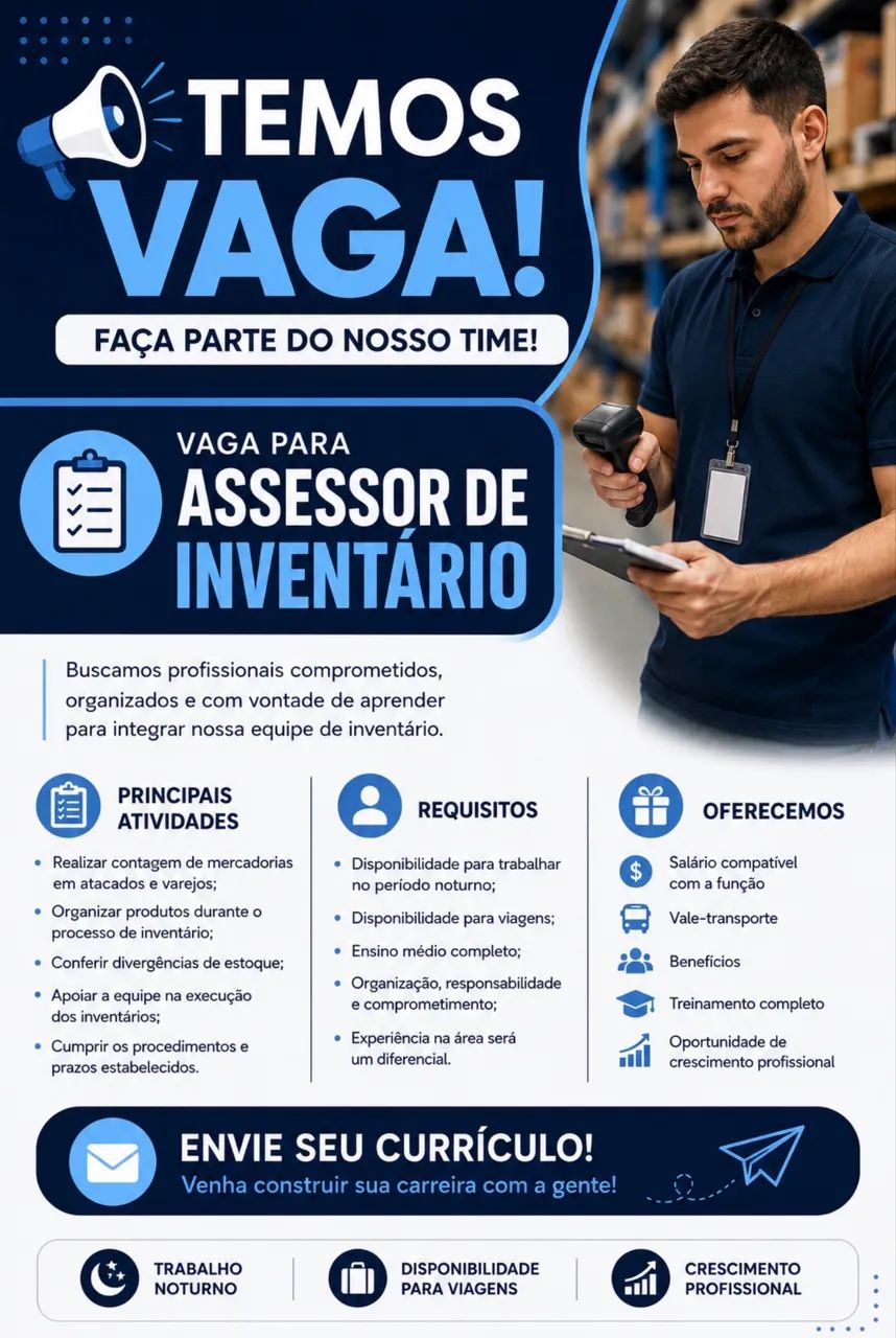 Vaga Assessor de Inventário