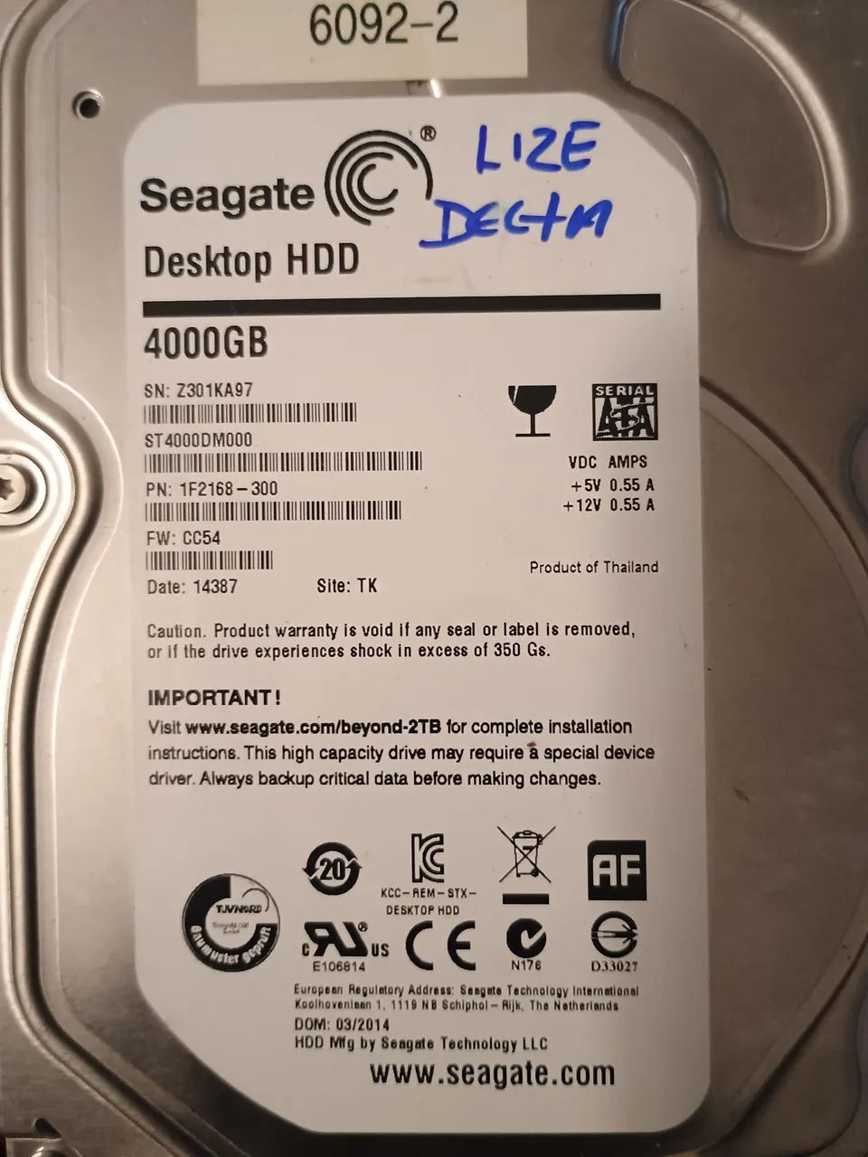 HD SEAGATE 4 -TERA405755309295544321