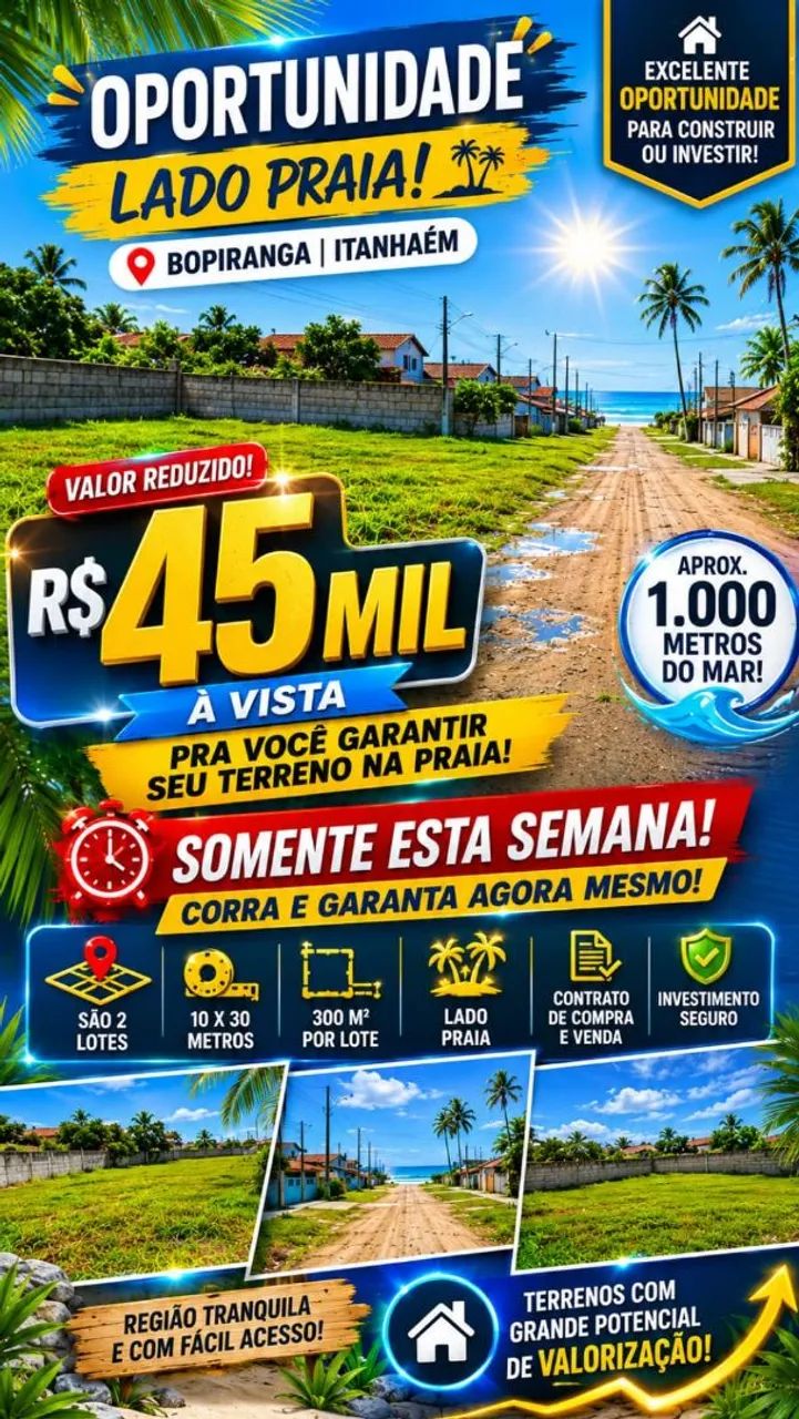 Terreno Bopiranga - Itanhaem - SP