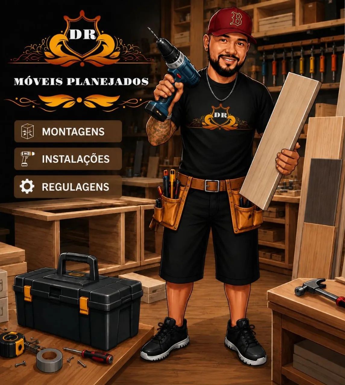 Marceneiro Montador de Móveis Planejados 