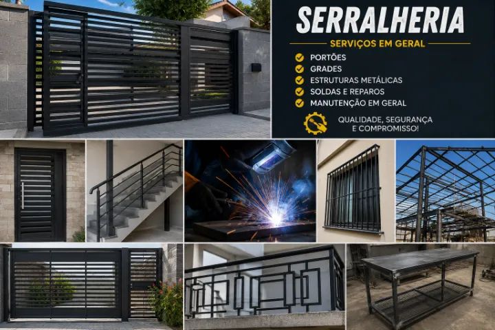 Serralheiro Profissional - Fabricação de Portões de Ferro e Grades